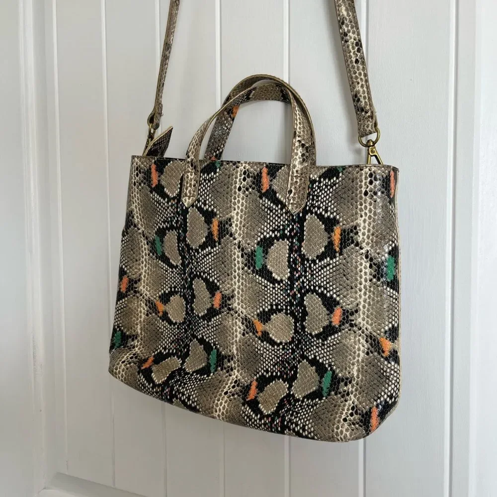 New Madewell Snake Print Leather Women's Bag